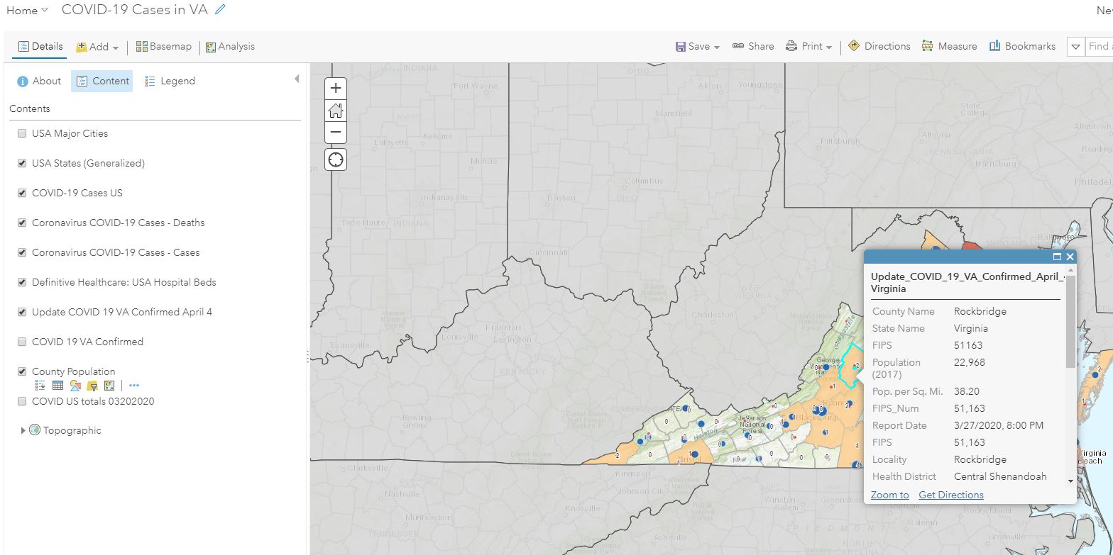 Web Map pop-up working